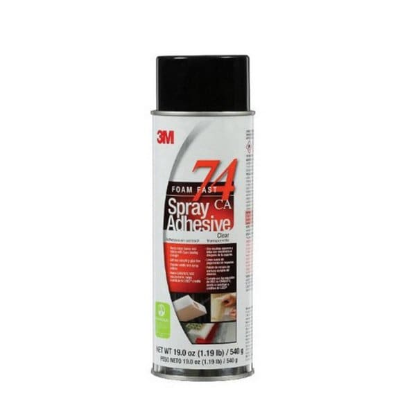 3M 3M Foam Fast 74 Spray Adhesive Clear, Net Wt 16.9 oz 7000121435